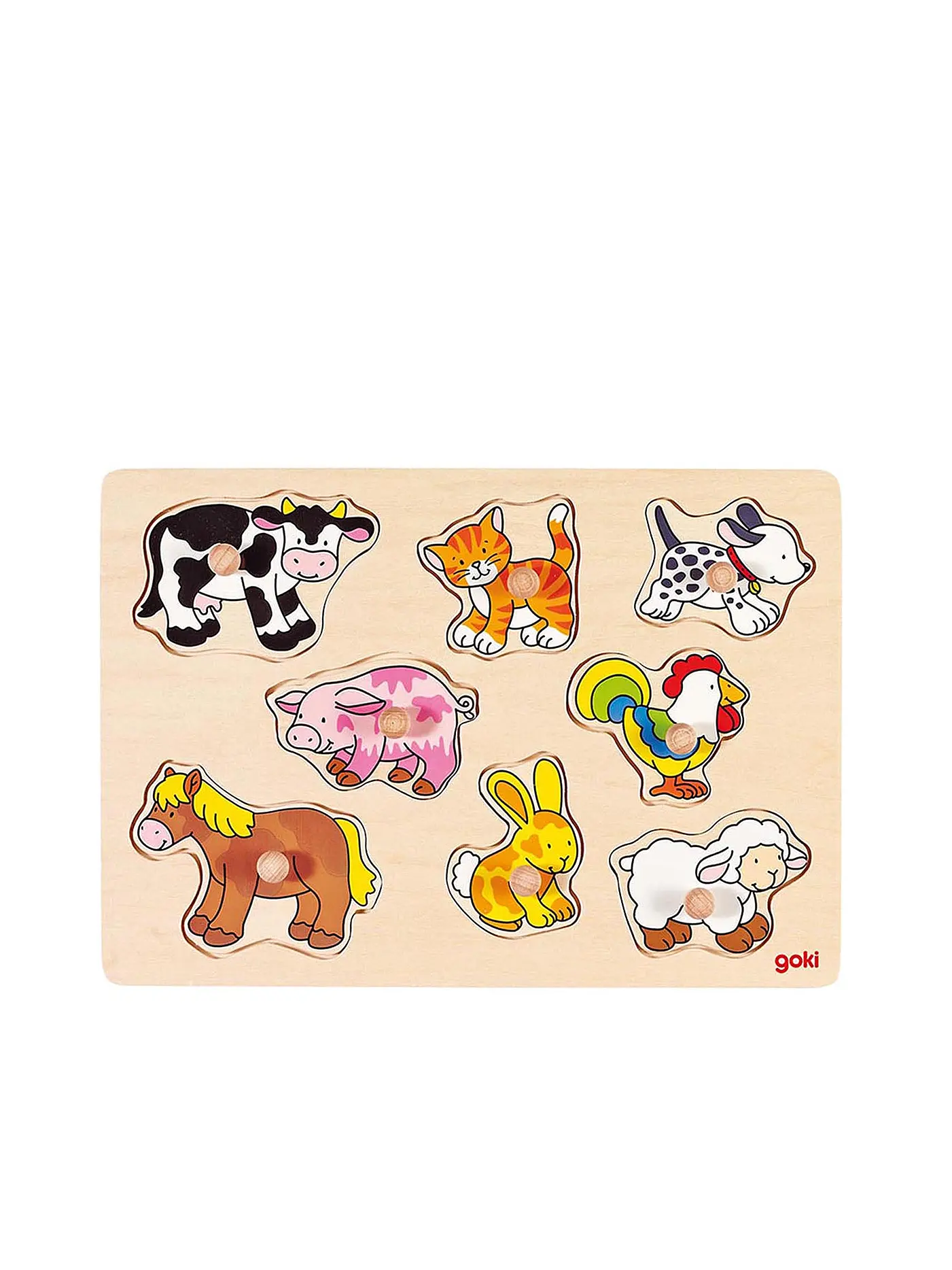 GOKI | Steckpuzzle - Bauernhof VII 8-tlg. | 
